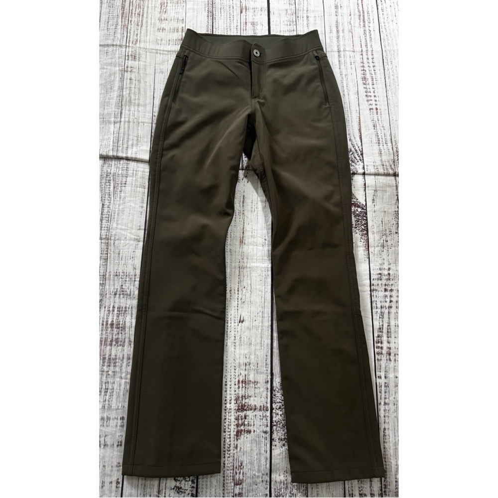 Kuhl Fleece Lined Frost Softshell  Hiking Pants Olive Green NWOT Size 4 - Picture 3 of 10
